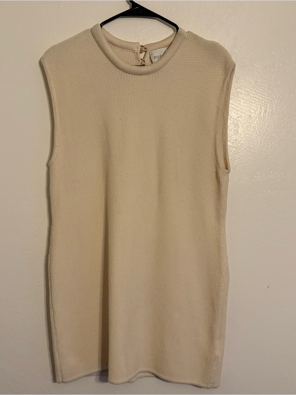 Posse Cream Sleeveless Knit dress